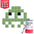 Little Alien - Art kit mosaïque Pixel Corner Vert Clair