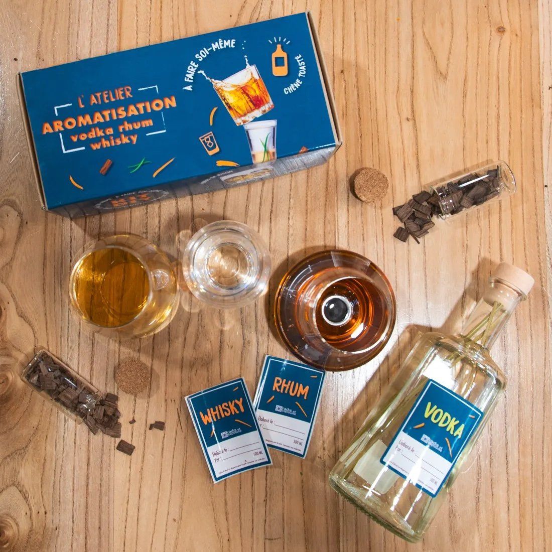 Atelier aromatisation Rhum, Vodka, Whisky - Coffret DIY Radis et Capucine 