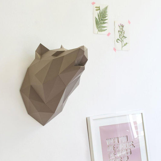 Paper Wolf - Trophée en papier Assembli