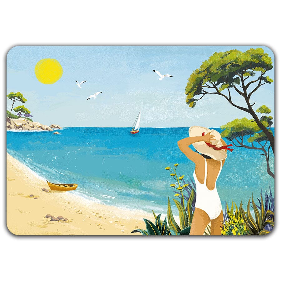 Bord de mer - Set de table dorure Cartes d'Art 