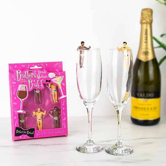 Butlers in the Buff - Marqueurs pour boissons Gift Republic 