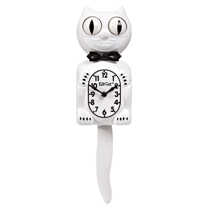 Kit Cat Clock - Horloge murale Kit-Cat Clock Kit Cat Classic White 