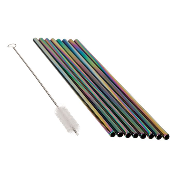 Metal Drinking Straw - Paille réutilisable x8 Out of the blue KG 