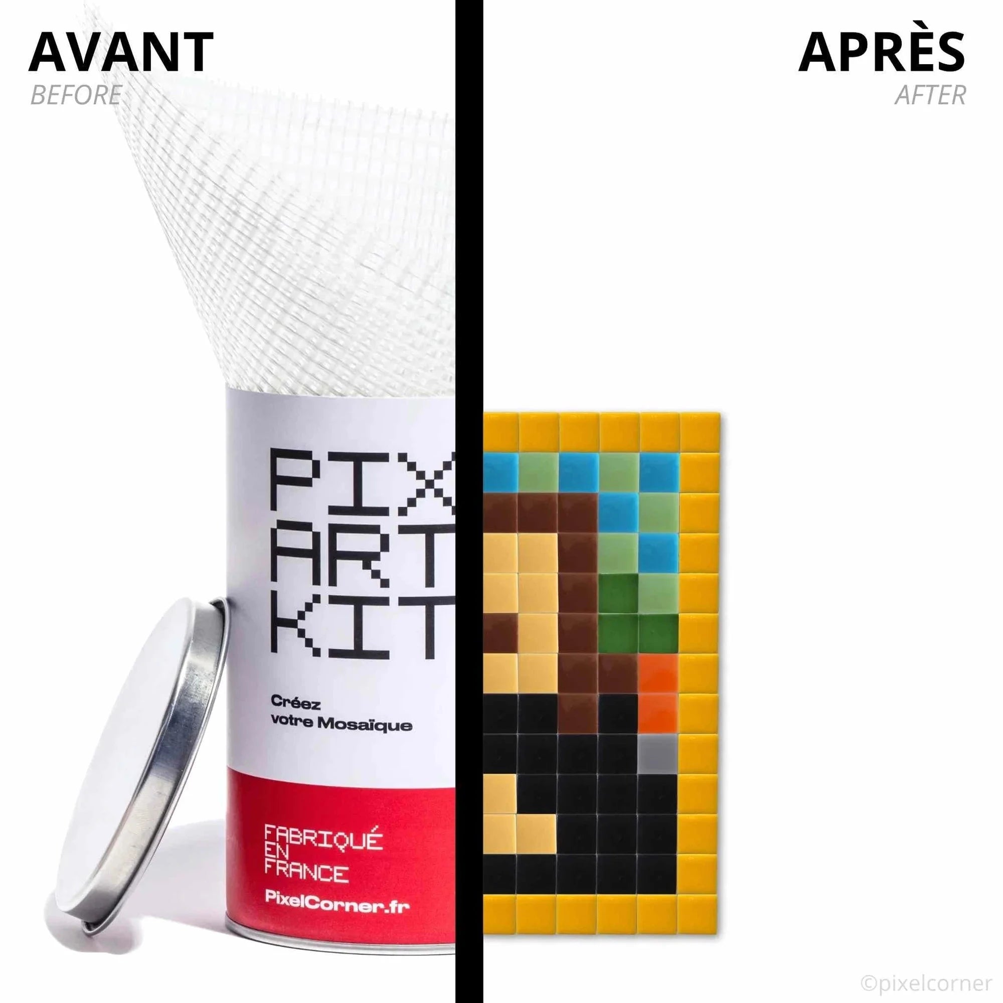 Mona Lisa - Art kit mosaïque Pixel Corner 