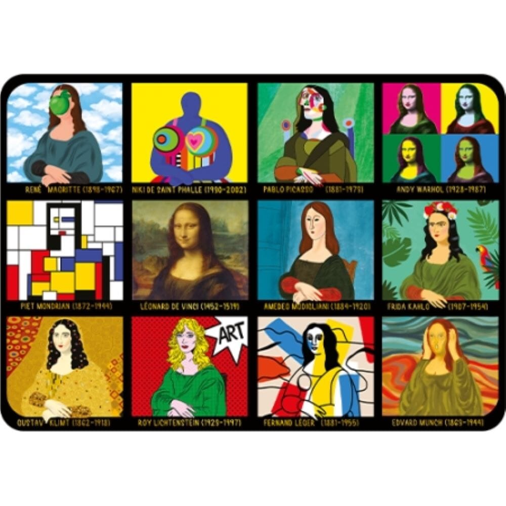 Mona Lisa - Set de table dorure Cartes d'art 