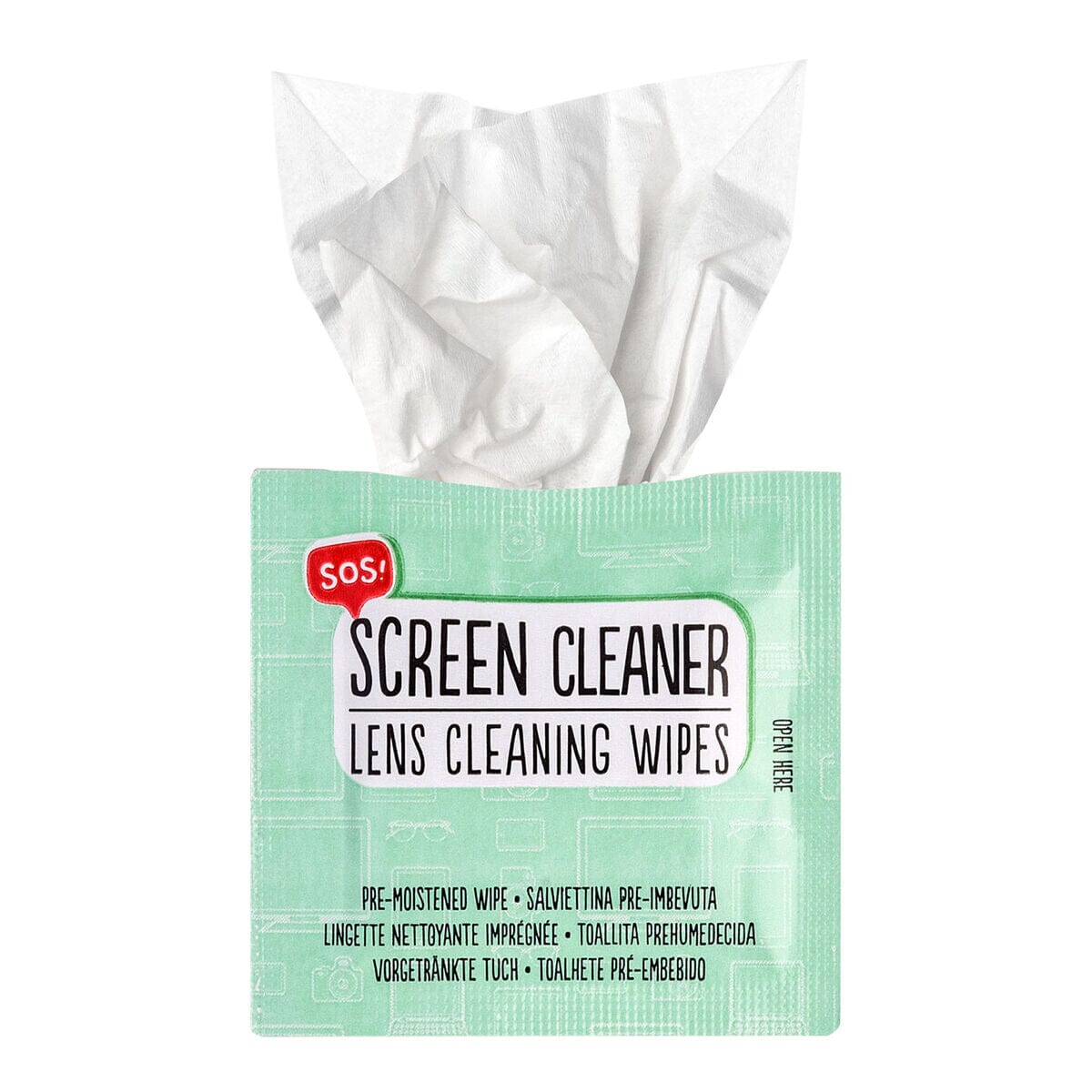 SOS Screen Cleaner - Lingettes nettoyantes imprégnées Legami 