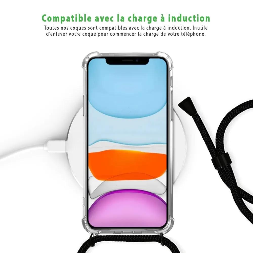 Ananas Fleuri - Coque iPhone 11 avec cordon Housses pour téléphones mobiles Evetane 