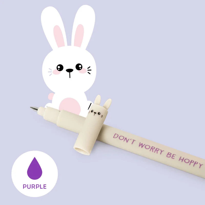 Animal pen - Stylo à encre gel effaçable Legami Bunny 