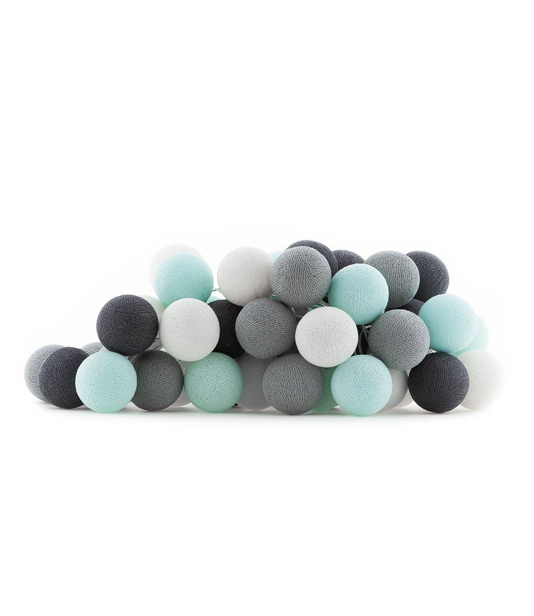 Aqua Grey - Guirlande lumineuse Guirlandes et cordons lumineux Cotton Ball Lights 