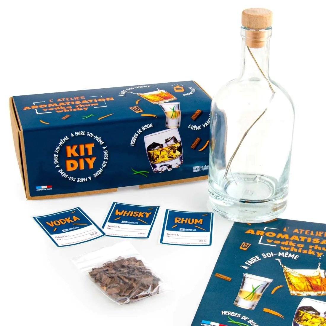 Atelier aromatisation Rhum, Vodka, Whisky - Coffret DIY