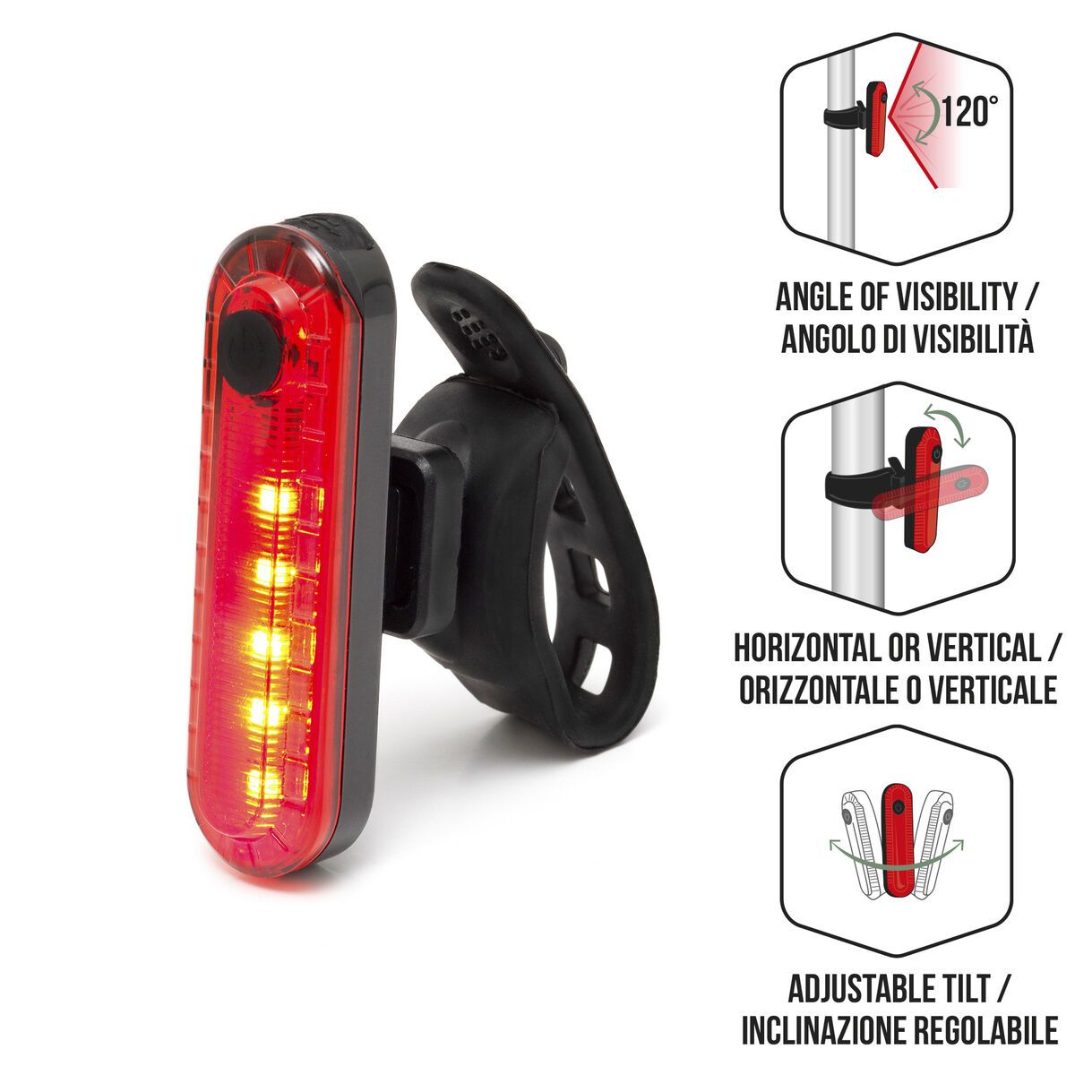 Bike light - Lampe vélo rechargeable Legami 