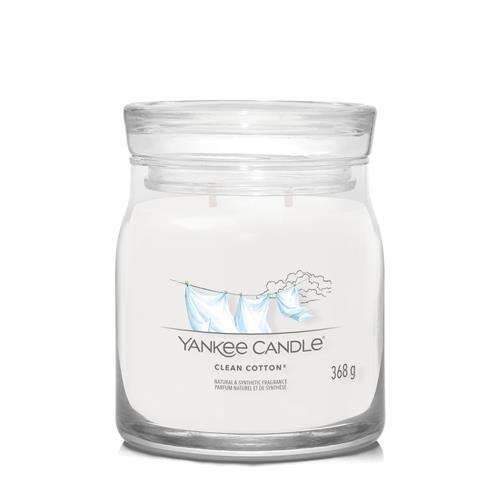 Clean Coton - Coton frais Yankee Candle Moyenne Jarre 