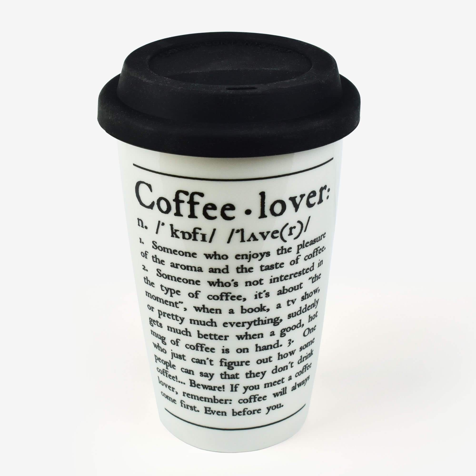 Coffee lover - Tasse en porcelaine à double paroi Legami 
