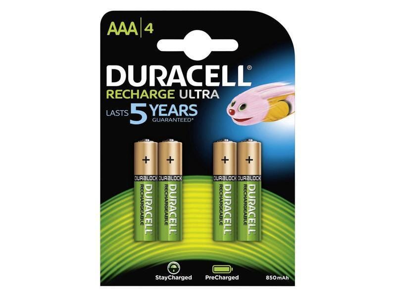 Duracell AAA 900mAh - Pack de 4 piles rechargeables Duracell 