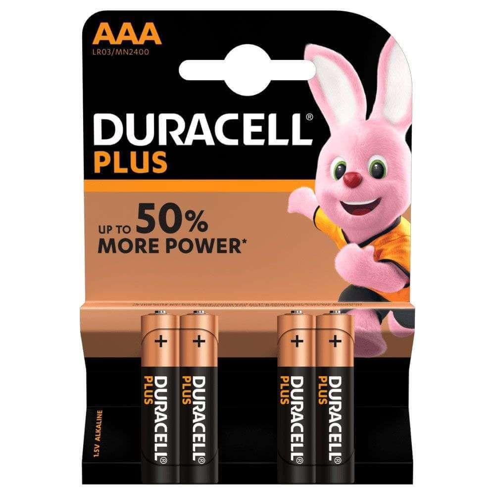 Duracell Plus AAA/LR03 - Pack de 4 piles Duracell 