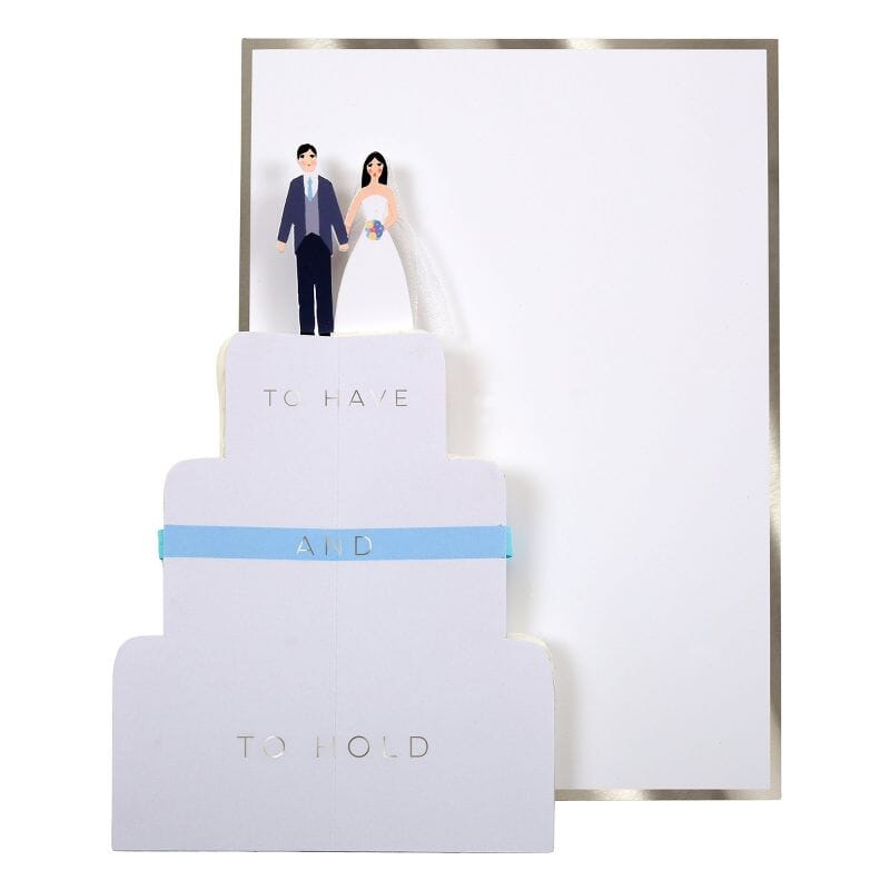 Gâteau de mariage - Carte double 3D Meri Meri 
