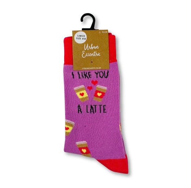 I Like You A Latte - Chaussettes femme Chaussettes Urban Eccentric 