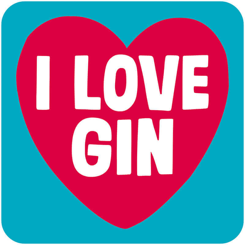 I Love Gin - Dessous de verre Dean Morris Cards 