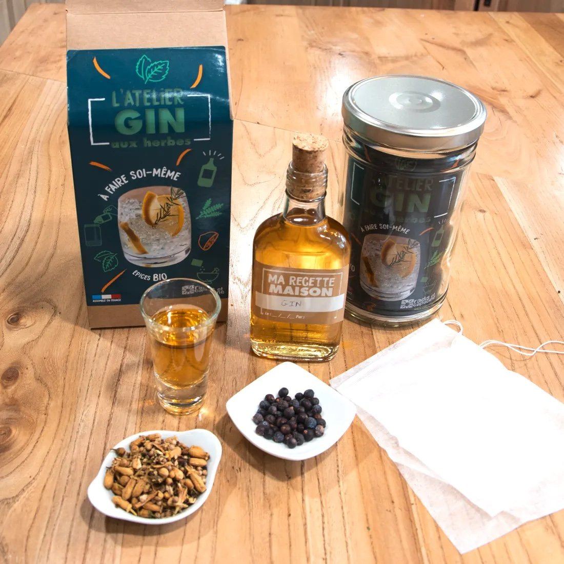 L'atelier Gin aux épices bio - Coffret DIY Radis et Capucine 