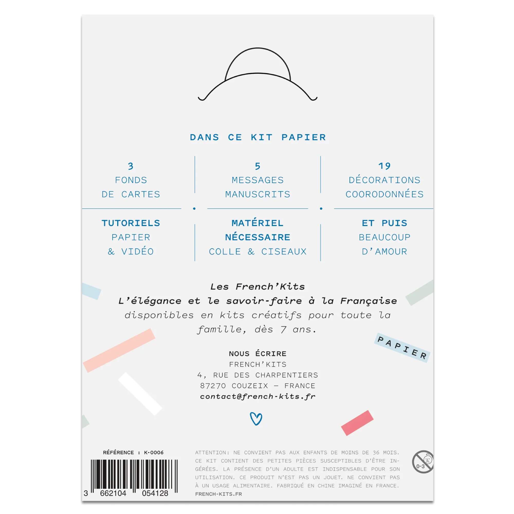 Les aquarelles - Cartes postales DIY Les French Kits 
