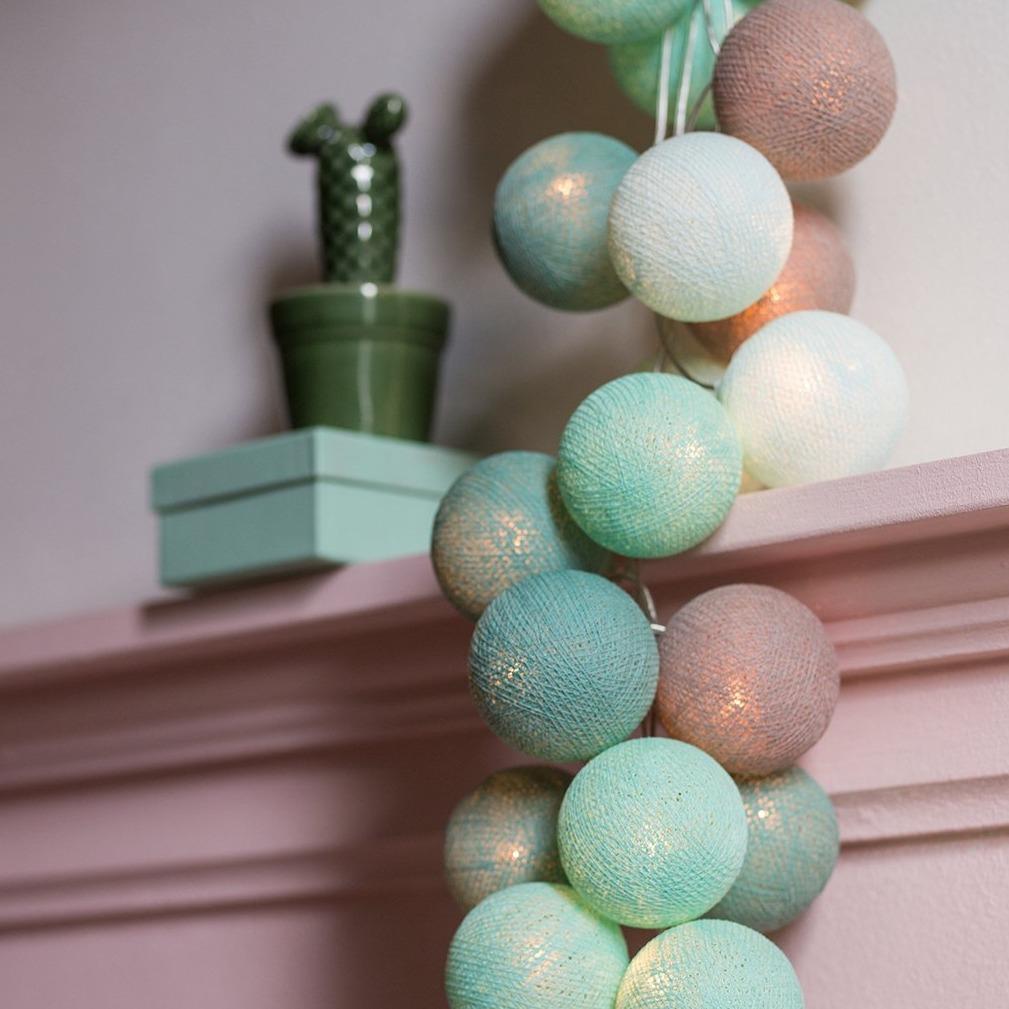 Mint - Guirlande lumineuse Guirlandes et cordons lumineux Cotton Ball Lights 