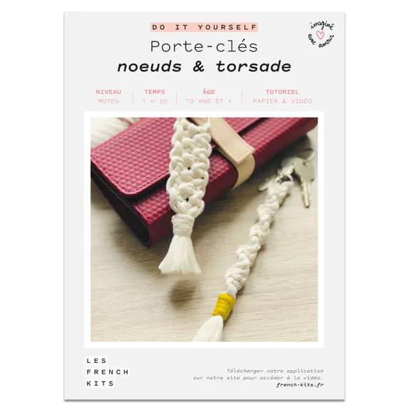 Noeuds & torsade - Porte-clés DIY Les French Kits 