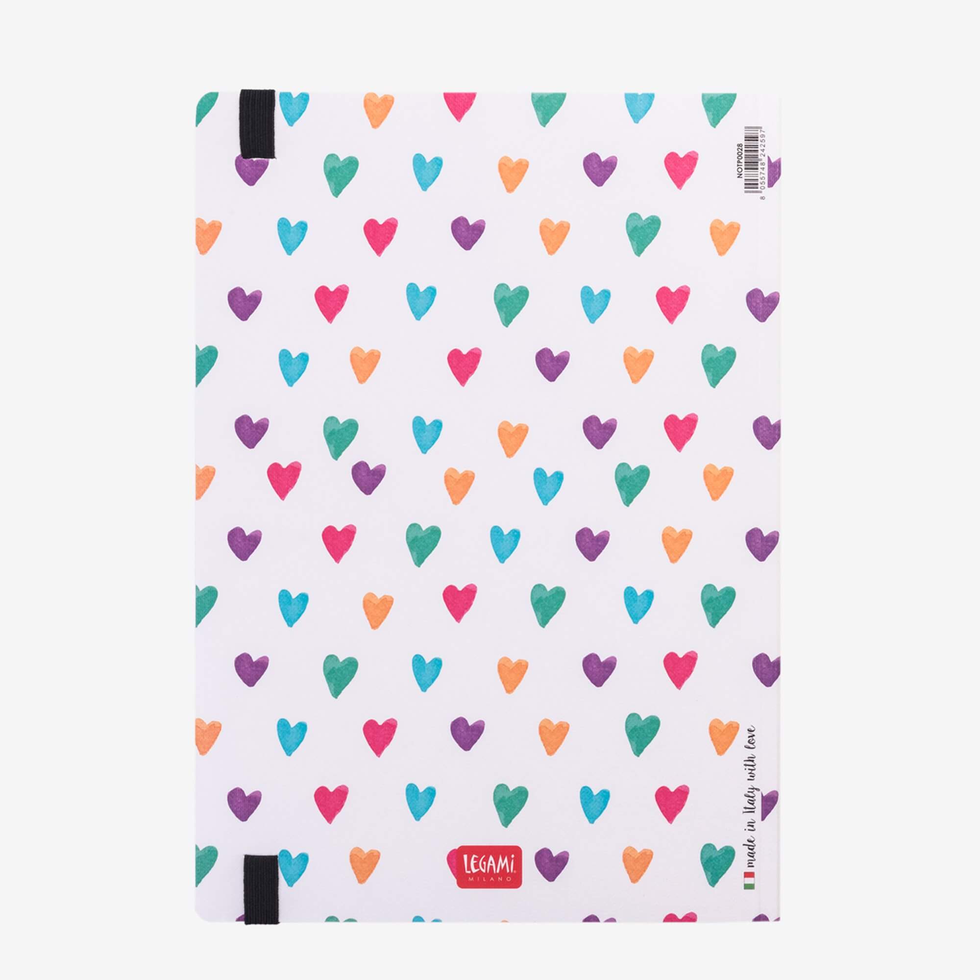 Notebook L Hearts - Carnet 160 pages Legami 