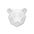 Paper Bear - Trophée en papier Assembli Bright White 