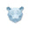 Paper Bear - Trophée en papier Assembli Sky Blue 