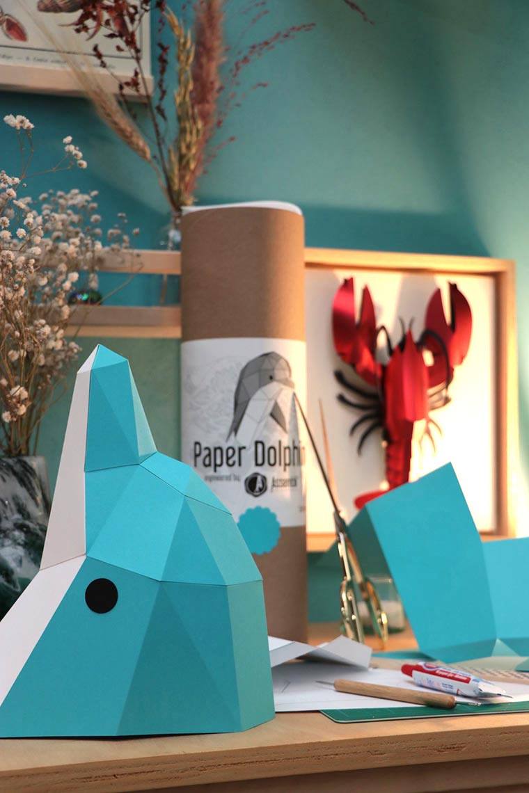 Paper Dolphin - Trophée en papier Assembli 