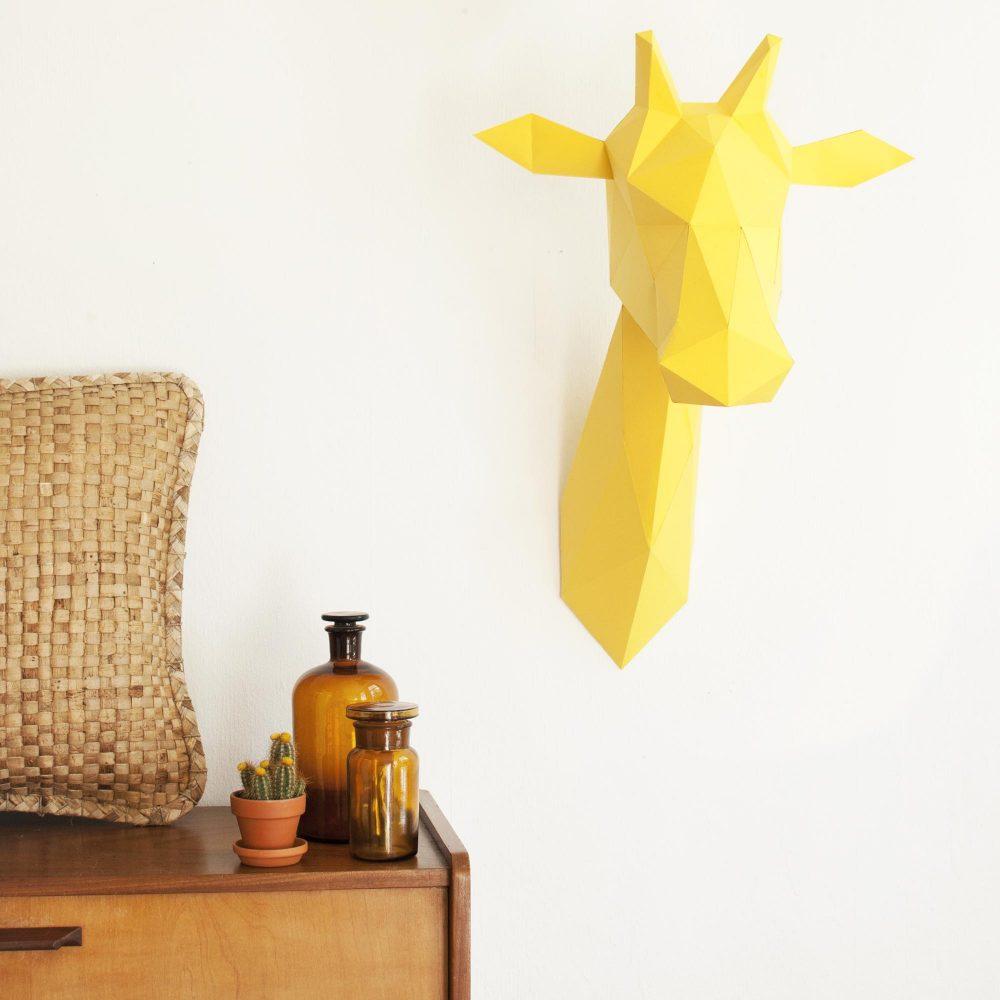 Paper Girafe - Trophée en papier Assembli 