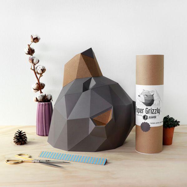 Paper Grizzly - Trophée en papier Assembli 