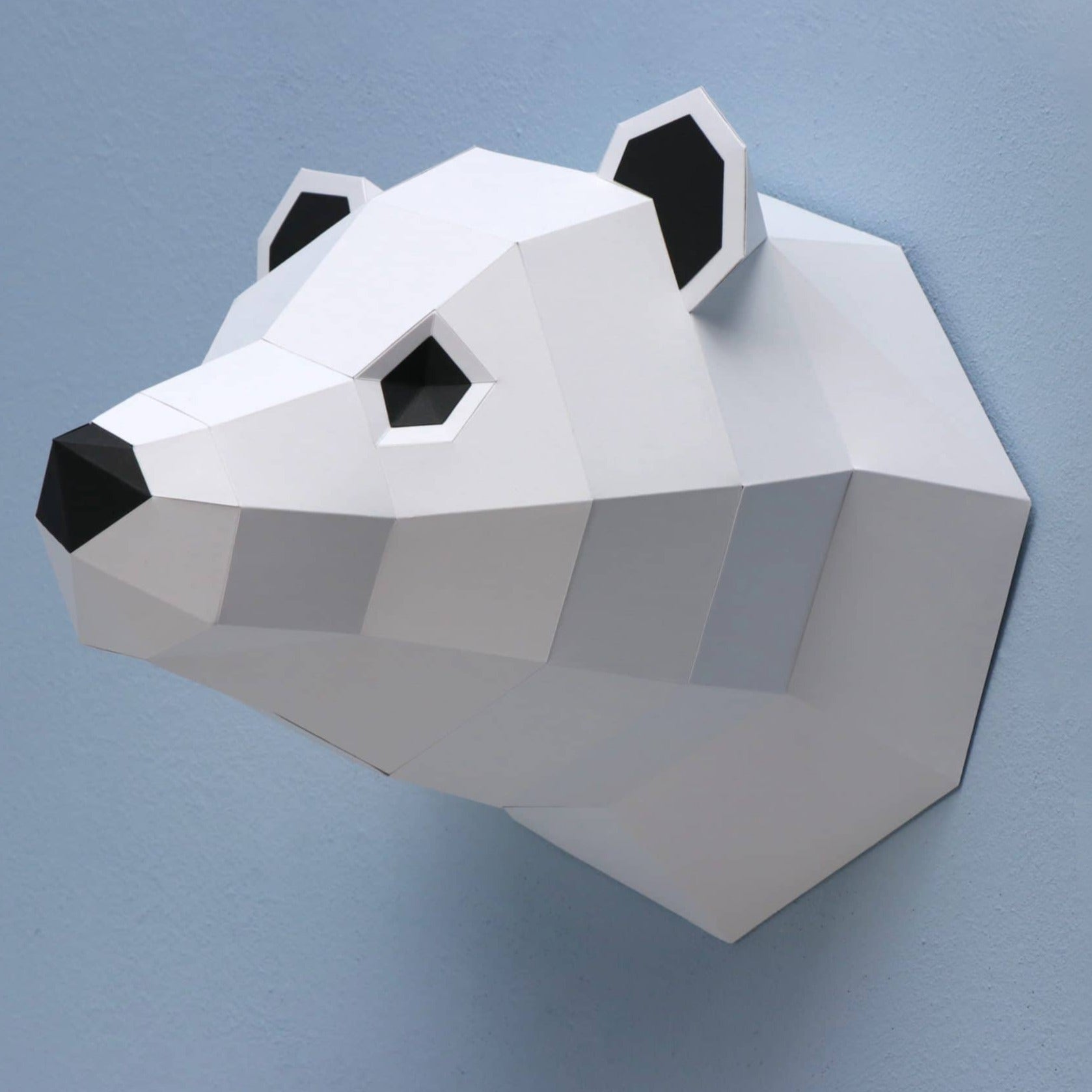 Paper Polar Bear - Trophée en papier Assembli 