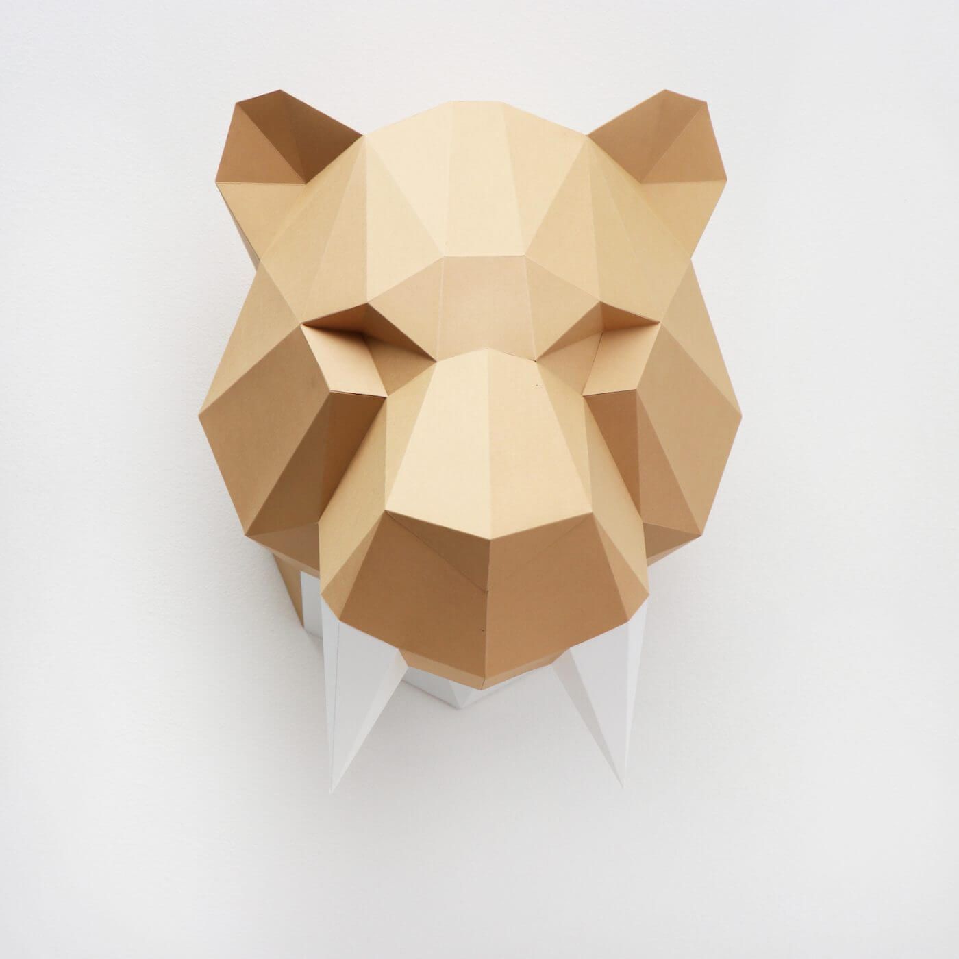Paper Sabre - Trophée en papier Assembli Caramel Brown 