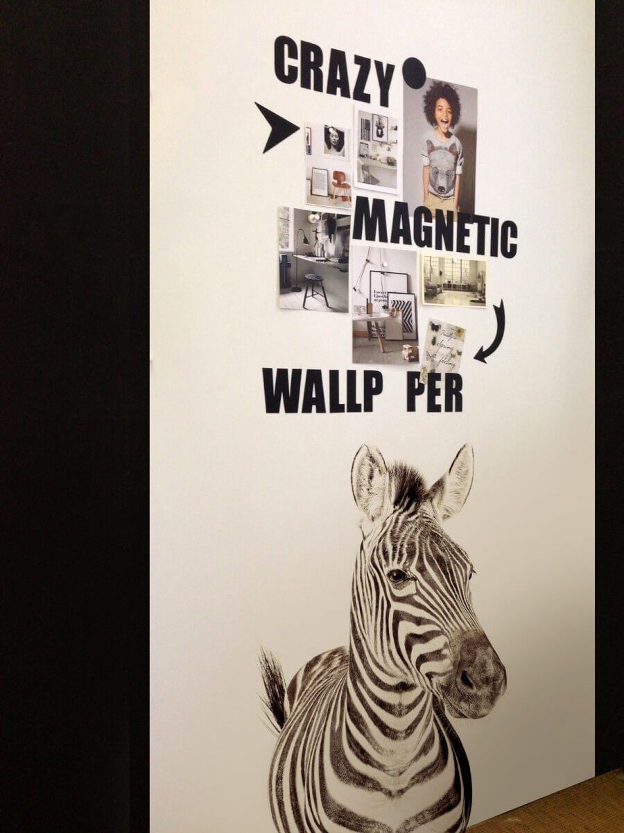 Papier peint magnétique Zèbre Groovy Magnets 