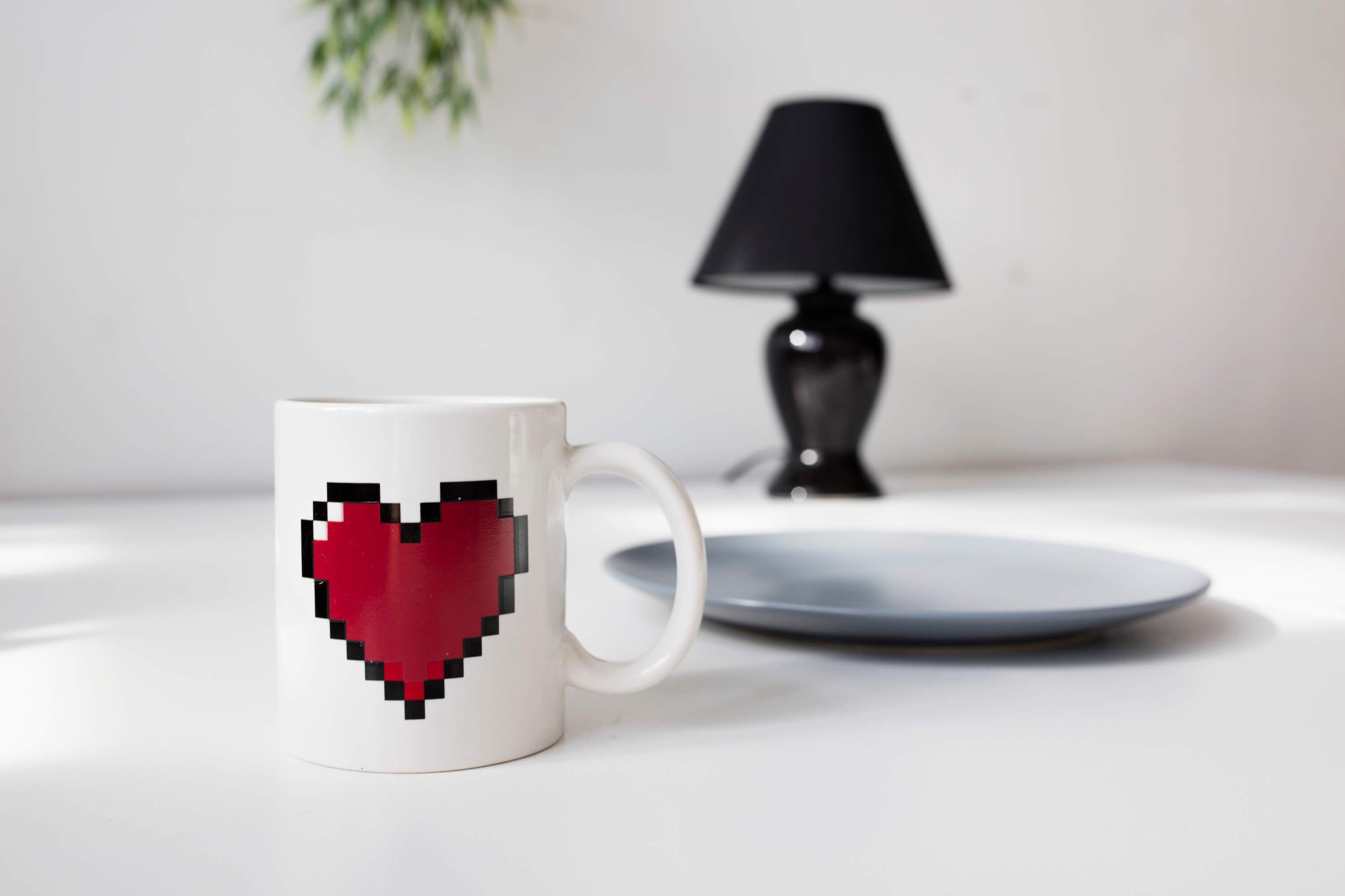 Pixel heart - Mug thermosensitif* Kikkerland 