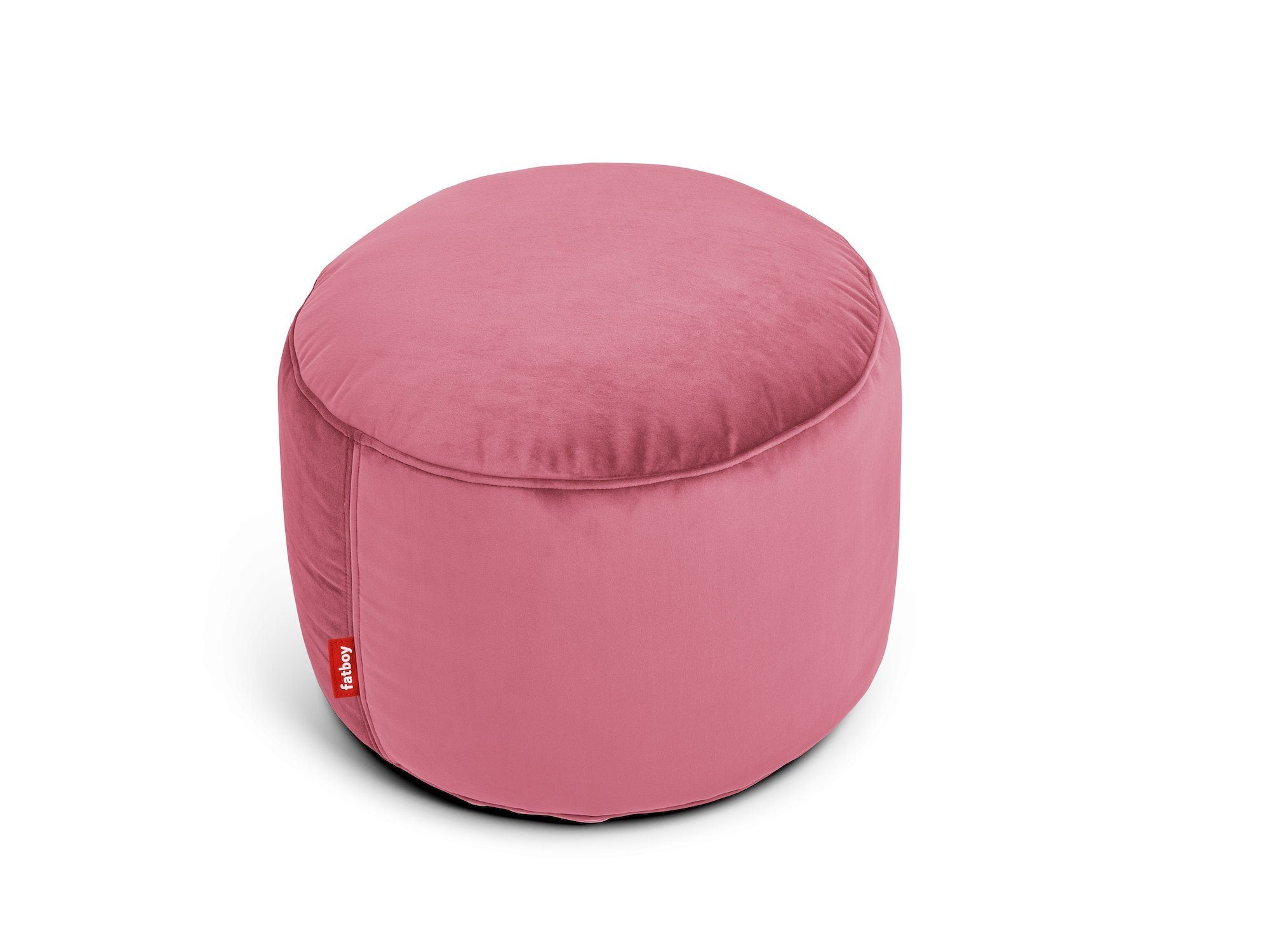 Point velvet - Pouf en velour Fatboy Deep blush 