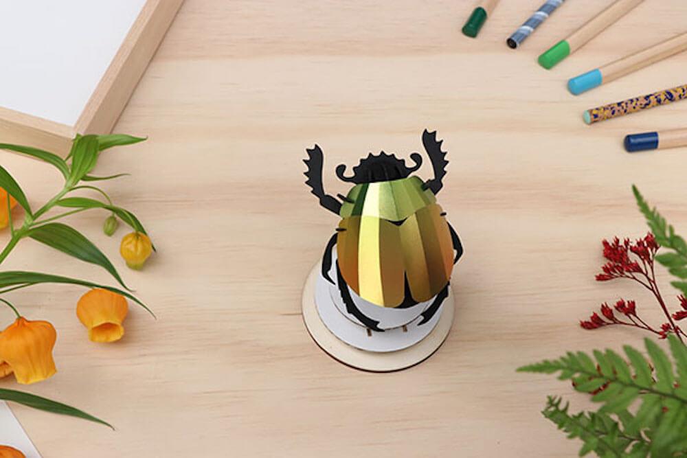 Scarab Beetle - Kit insecte en carton Assembli 