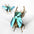 Stag Beetle - Kit insecte en carton Assembli Glossy caribbean green 