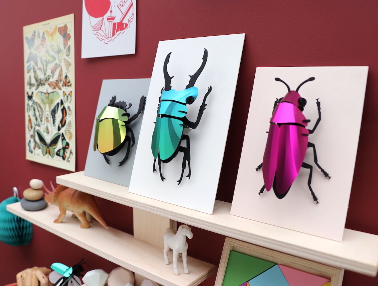 Stag Beetle small - Kit insecte en carton Assembli 