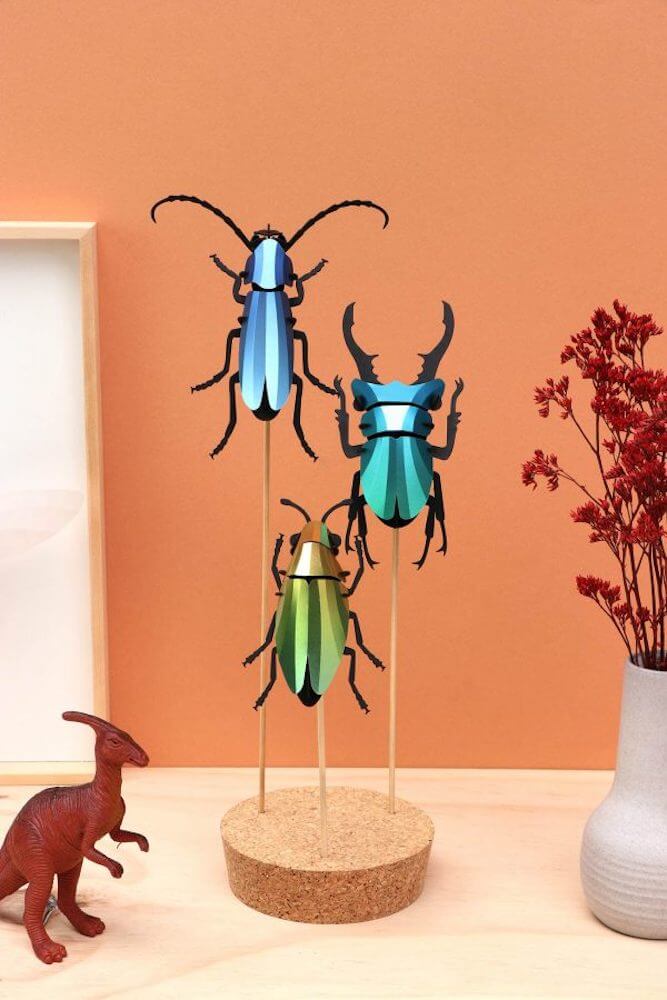 Stag Beetle small - Kit insecte en carton Assembli 