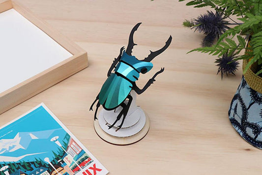 Stag Beetle small - Kit insecte en carton Assembli 