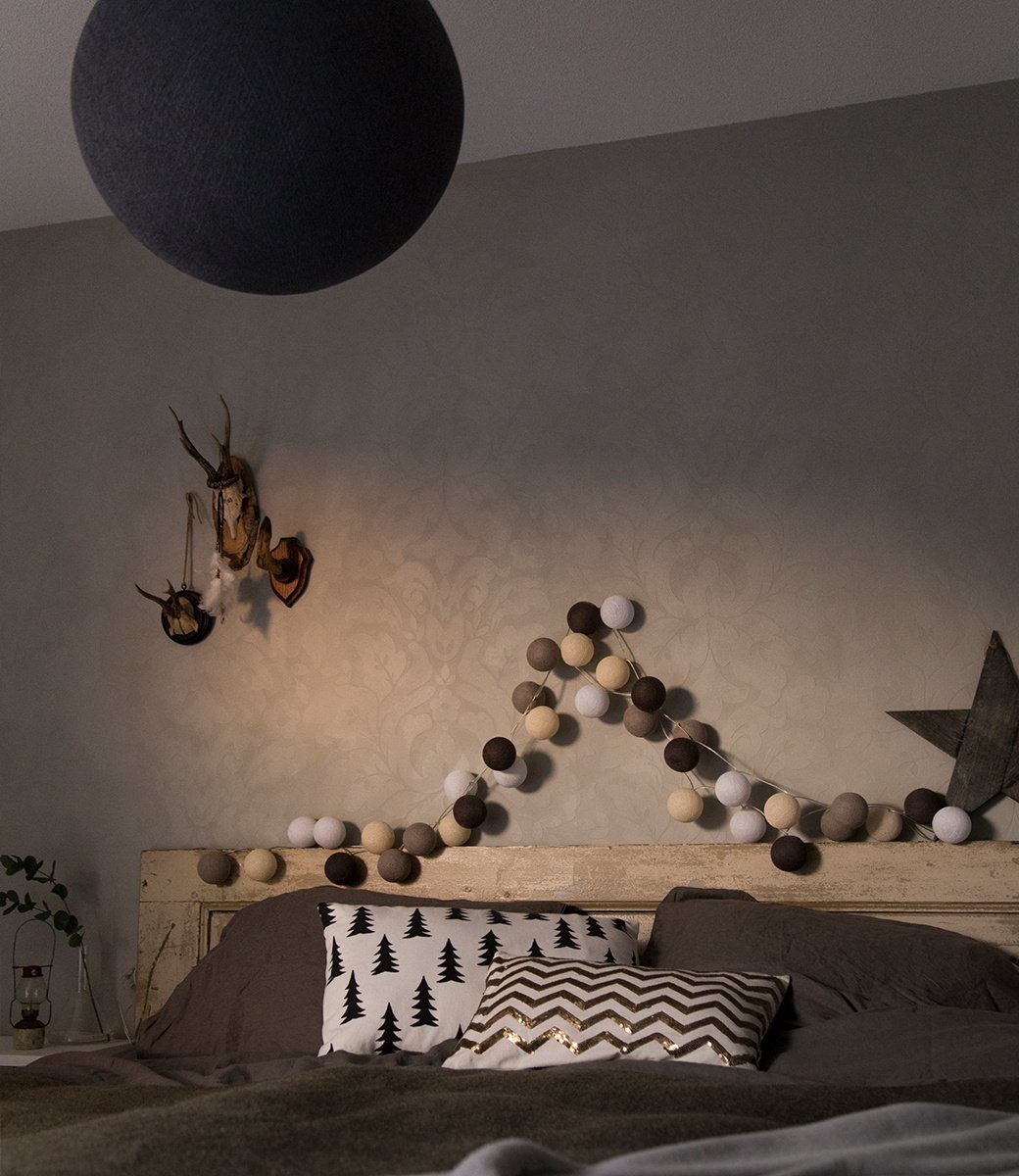 Taupe - Guirlande lumineuse Guirlandes et cordons lumineux Cotton Ball Lights 