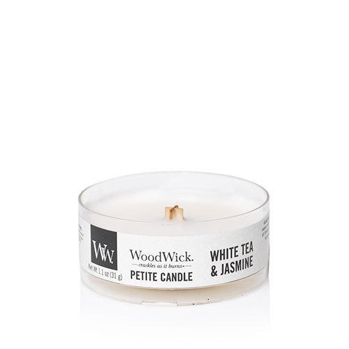 Thé blanc & Jasmin - Petite bougie Bougies WoodWick 