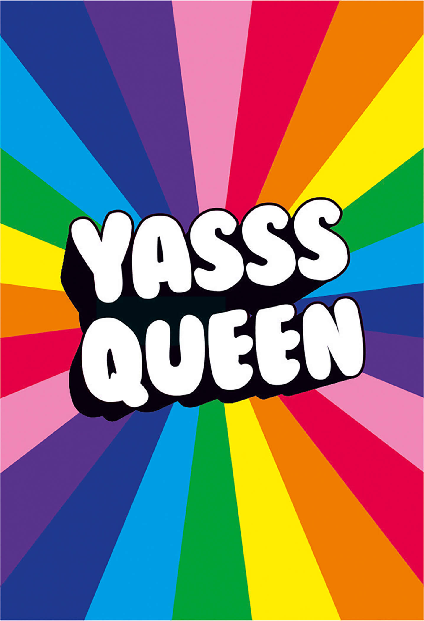 Yasss Queen - Magnet 5,5x8 cm Dean Morris Cards 