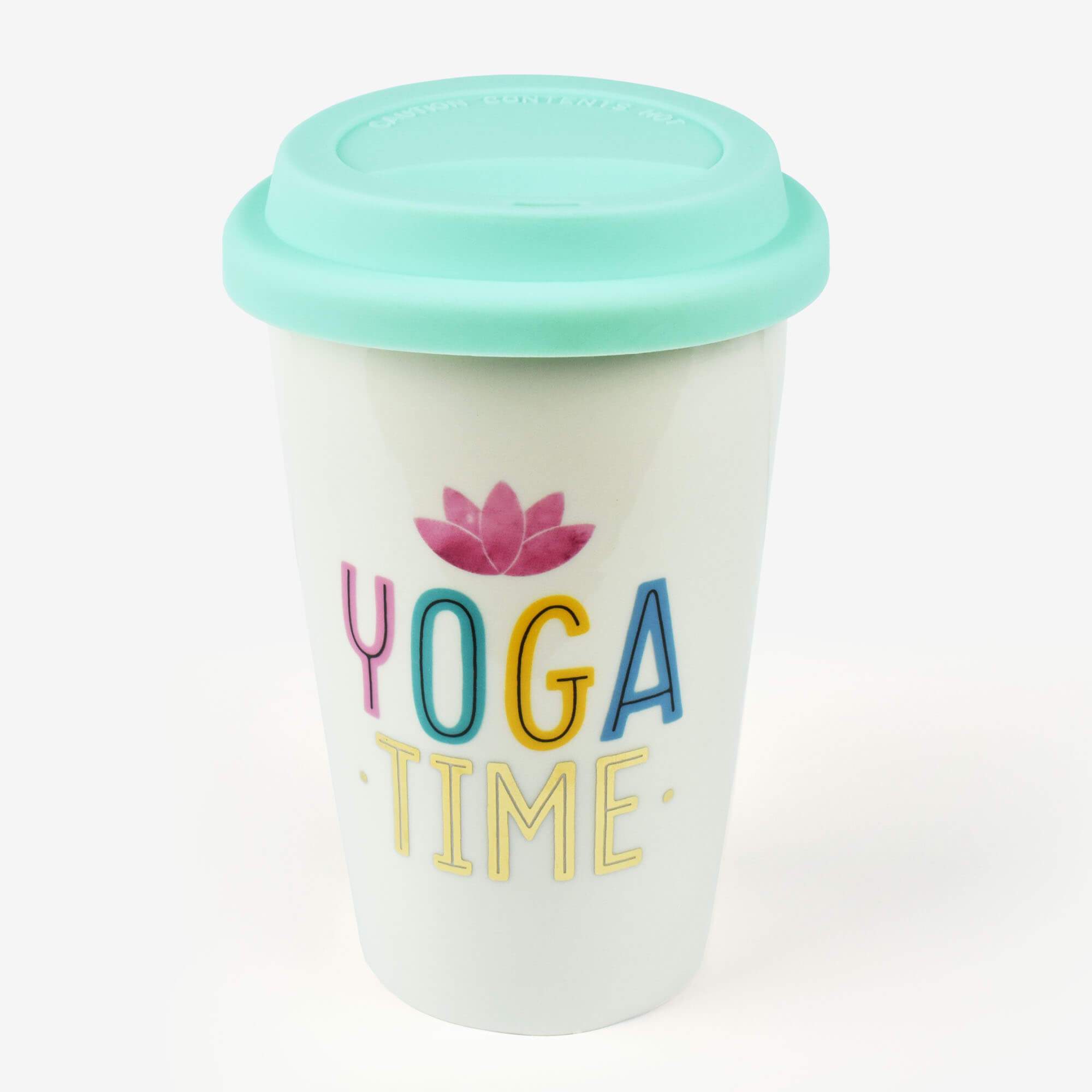 Yoga time - Tasse en porcelaine à double paroi Legami 